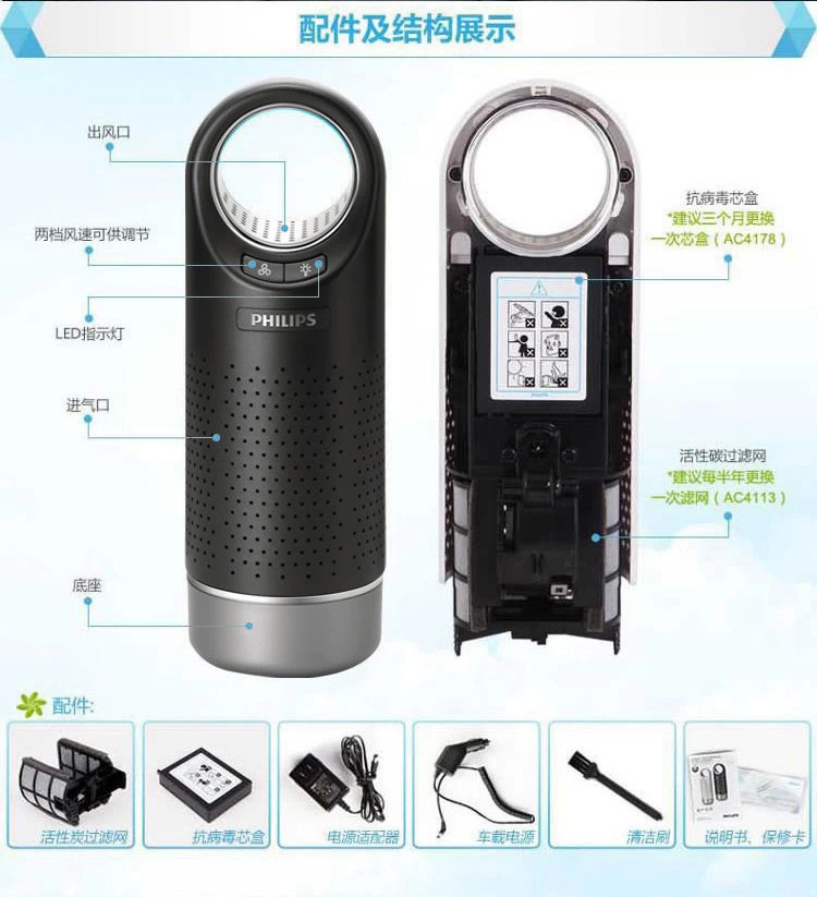 潔凈出行，呼吸煥新 飛利浦AC4030車(chē)載桌面空氣凈化器深度評(píng)測(cè)